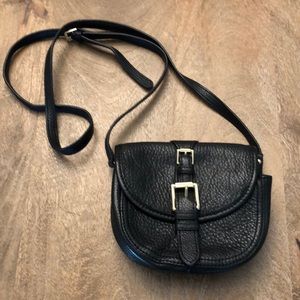 Isaac Mizrahi Black Leather Crossbody